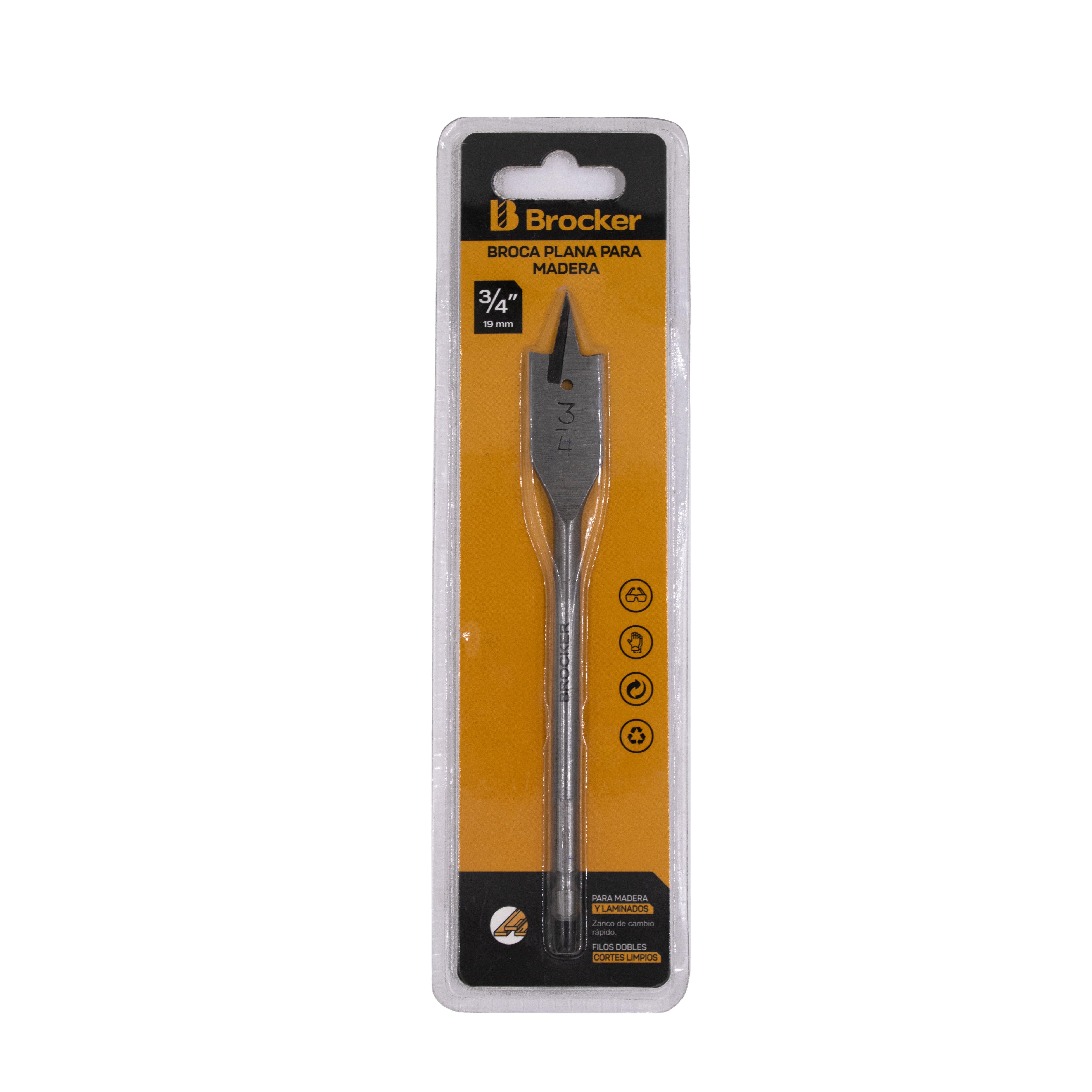 BROCAS PLANA PARA MADERA 3/8