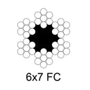 CABLES DE ACERO - ALMA CAÑAMO MILIMETRICOS - GALVANIZADO