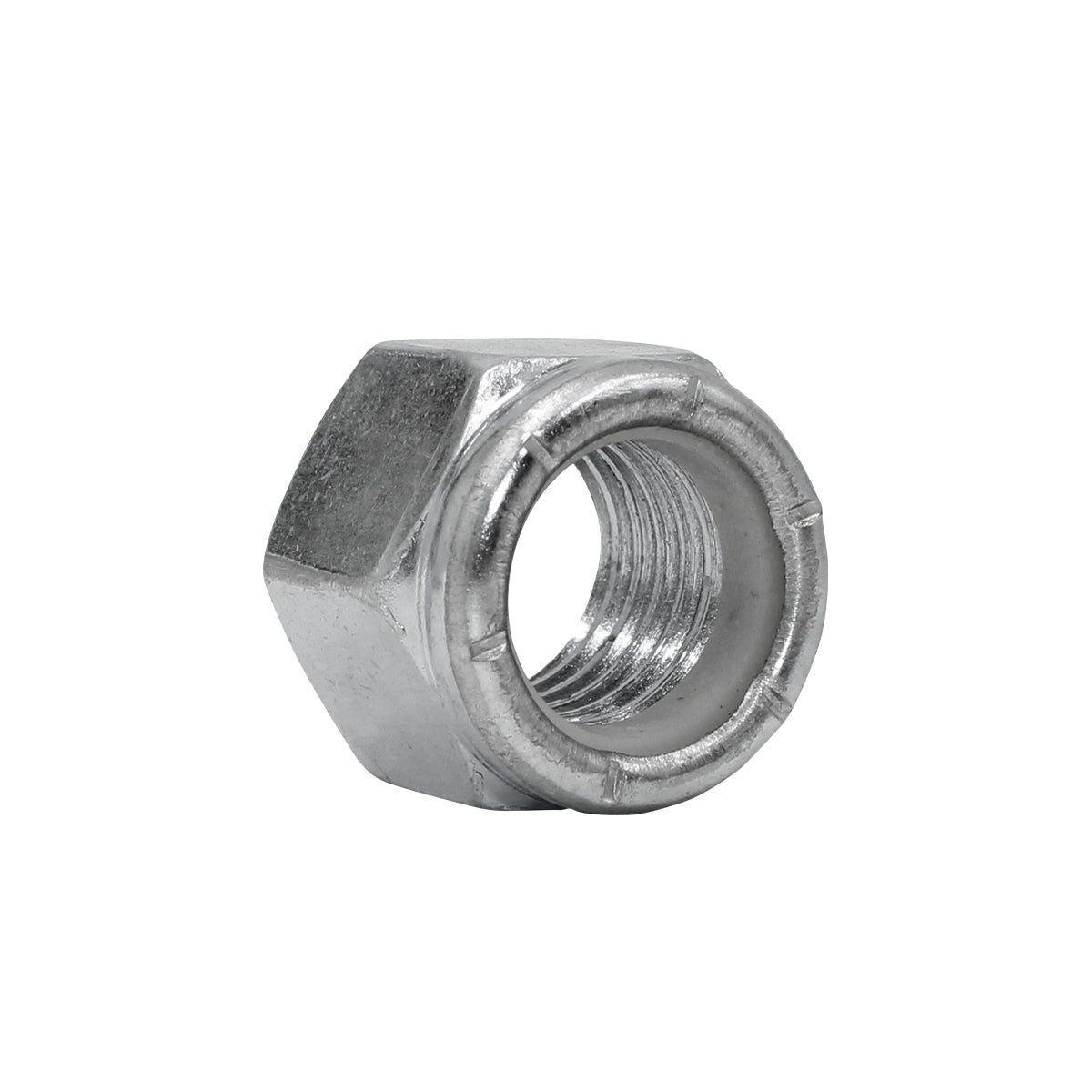 TUERCA CON SEGURO NYLON UNC - INOXIDABLE 304 - DIAMETRO 1/4