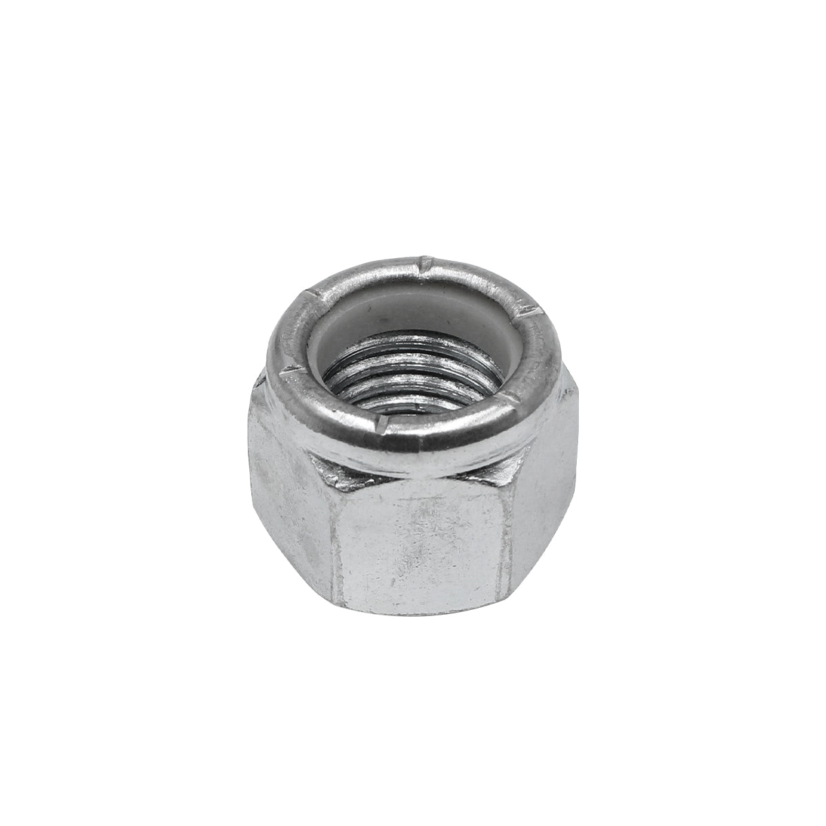 TUERCA CON SEGURO NYLON UNC - INOXIDABLE 304 - DIAMETRO 1/4